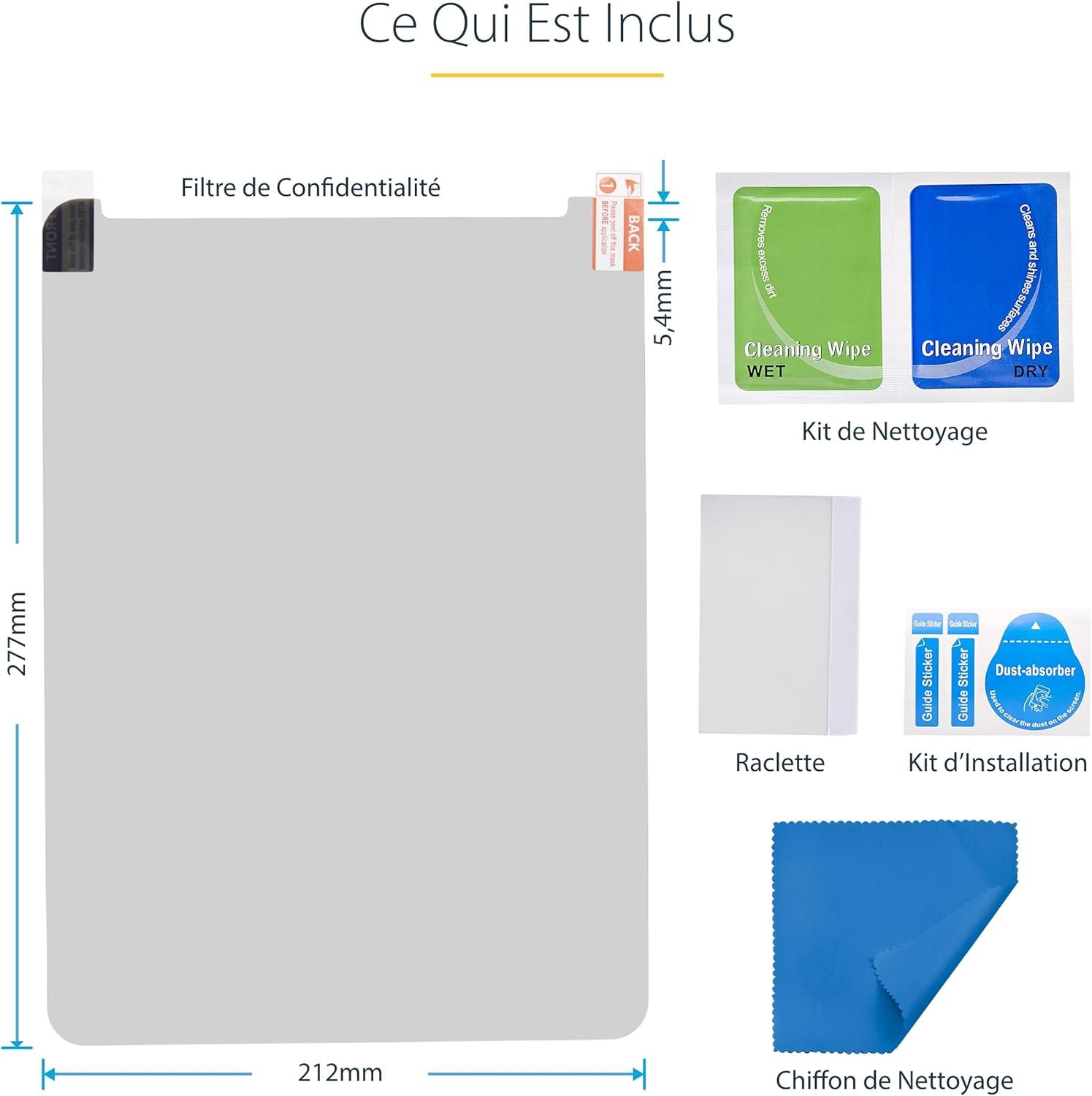 imageStarTechcom Filtre de Confidentialit 4 Directions pour iPad Pro 129quot 3e Gnration et Suprieur pour PortraitPaysage cran de Protection iPad 30 Degrs de Vue Filtre Anti Lumire Bleue129 iPad Pro