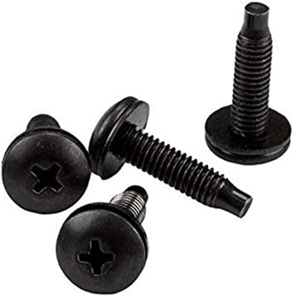 imageStarTechcom M6 Cage Nut M6 Screw Pack of 50 Cage Nuts and M6x12 Mounting Screws for Rack and Server Cabinet Black CABSCREWM6BBlack