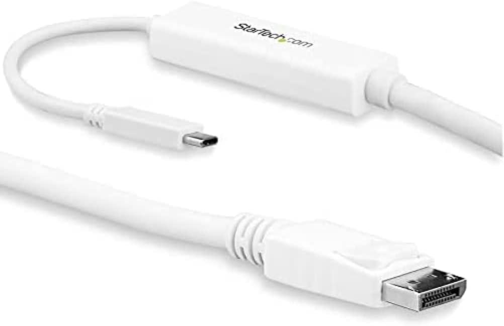 imageStarTechcom USBC to DisplayPort 12 Adapter Cable 6ft 4K 60Hz USB C to DP HBR2 Cable USB TypeC DP Alt Mode to DP Monitor Video Cable Thunderbolt 3 Black CDP2DPMM6Bwhite