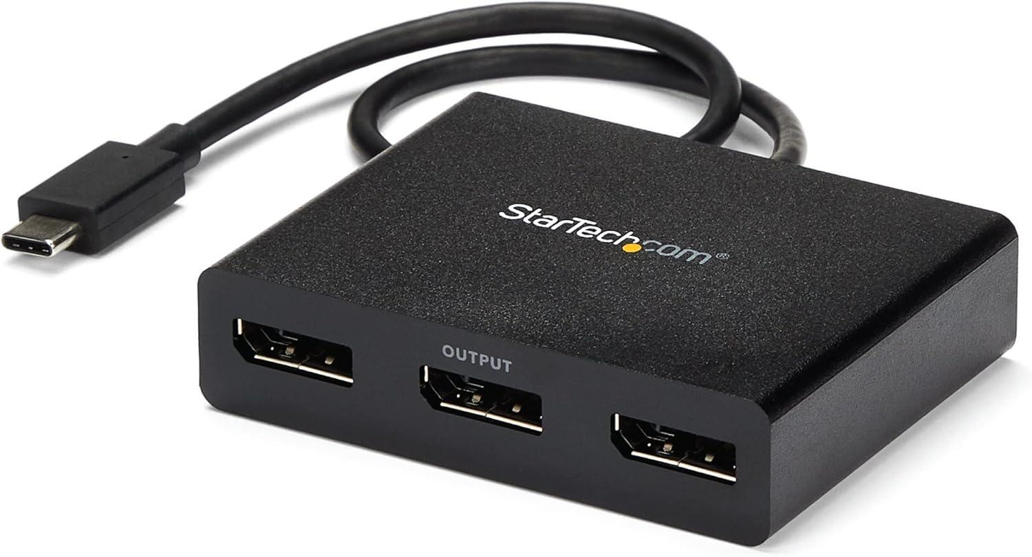 imageStarTechcom USBC to Dual DisplayPort 12 Adapter USBC Hub MultiMonitor MST Dual Display 4K 30Hz1080p 60Hz DP ExtenderSplitter for Laptop Builtin Cable MSTCDP122DPUSBC DP 12