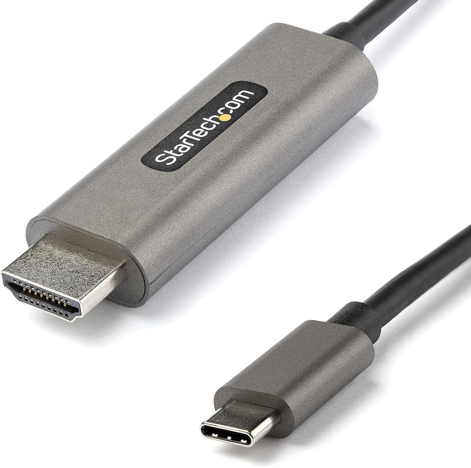 imageStarTechcom USBC to HDMI 4K 60Hz HDR10 Graphics Adapter Cable 5m Ultra HD USB TypeC to HDMI 4K 20b Graphics Converter USBC to HDMI HDR DP 14 Alt Mode HBR3 CDP2HDMM5MH1 m