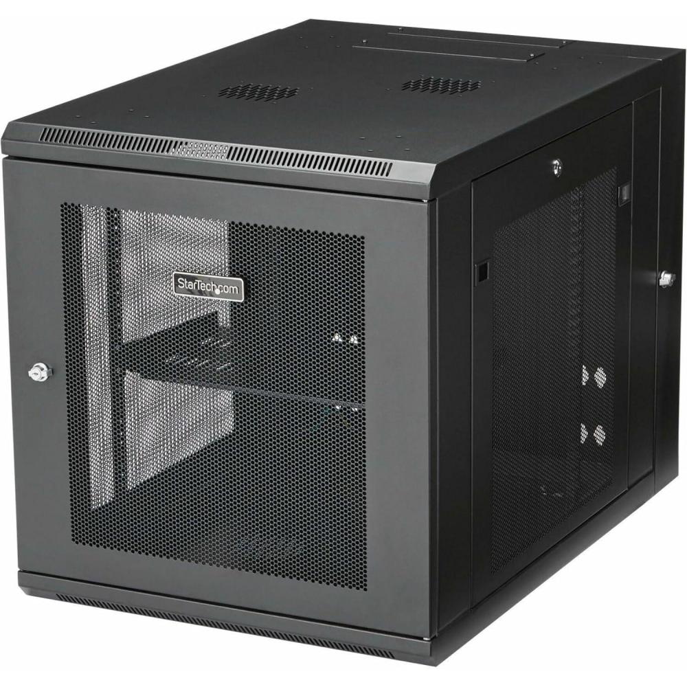 imageStarTechcom 15U 4 Post Wall Network Cabinet with 1U Shelf 19quot Wall Server Rack for IT EquipmentDataFixed Max Depth 61 cm