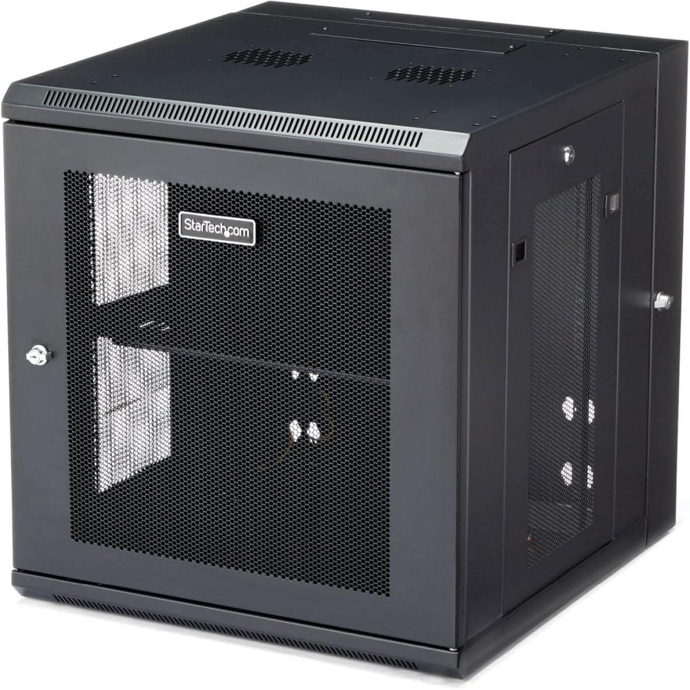 imageStarTechcom 15U 4 Post Wall Network Cabinet with 1U Shelf 19quot Wall Server Rack for IT EquipmentDataHinge Max Depth 508 cm