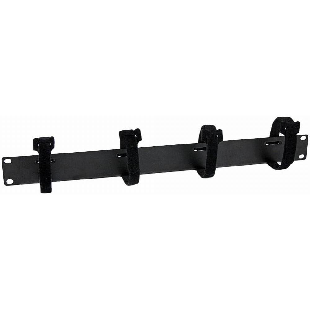 imageStarTechcom 1U 19quot Horizontal Cable Management Panel Cable Guide with Large Rings Rack Grommets CMPNL1UC1U