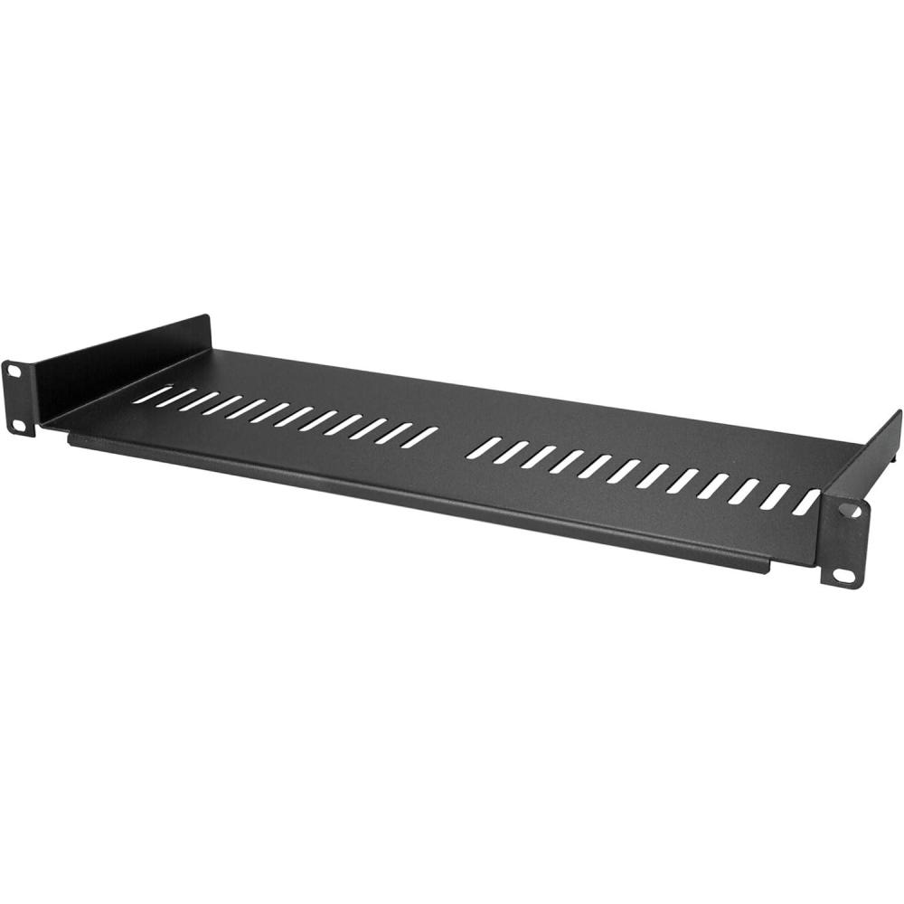 imageStarTechcom 1U Server Rack Shelf Universal Ventilated Cantilever Tray for 19quot Cabinet Max 20kg Depth 25cm1U Ventil