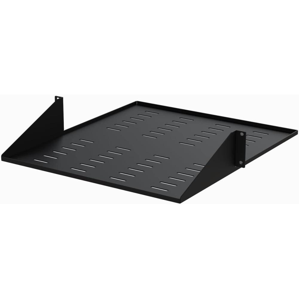 imageStarTechcom 2U 19 Inch 2 Post Server Rack Shelf Bay Shelf 2U Cantilever Vented Network Rack Shelf Central Mount Universal Rack Shelf Max 34kg CABSHF2POSTV2