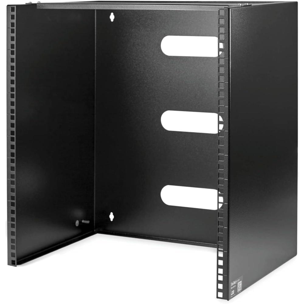 imageStarTechcom 4U 19quot Hinged Patch Panel Wall Mount Bracket Wall Rack Depth 6quot Wall Mount Equipment Rack Network Patch Panel Max 15kg WALLMOUNTH412U