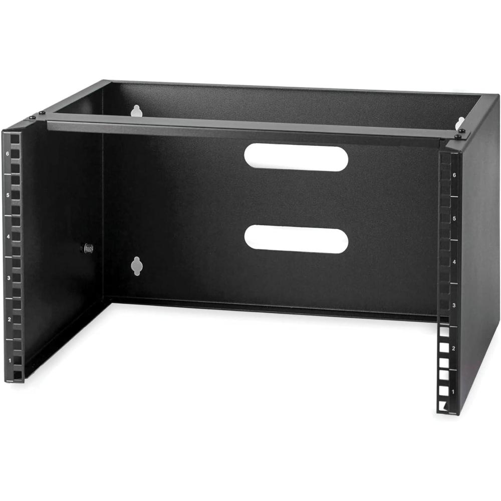 imageStarTechcom 4U 19quot Hinged Patch Panel Wall Mount Bracket Wall Rack Depth 6quot Wall Mount Equipment Rack Network Patch Panel Max 15kg WALLMOUNTH46U