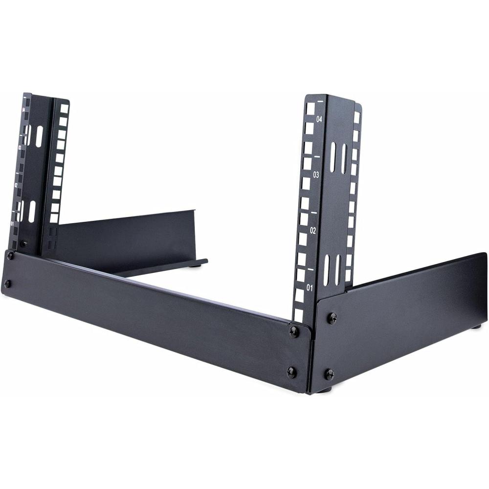 imageStarTechcom 8U Open Frame Network Rack 19quot 2Post Desktop Rack for Computers Audiovisual Equipment Media Computers Data Rooms and Server Rooms RK8OD4U