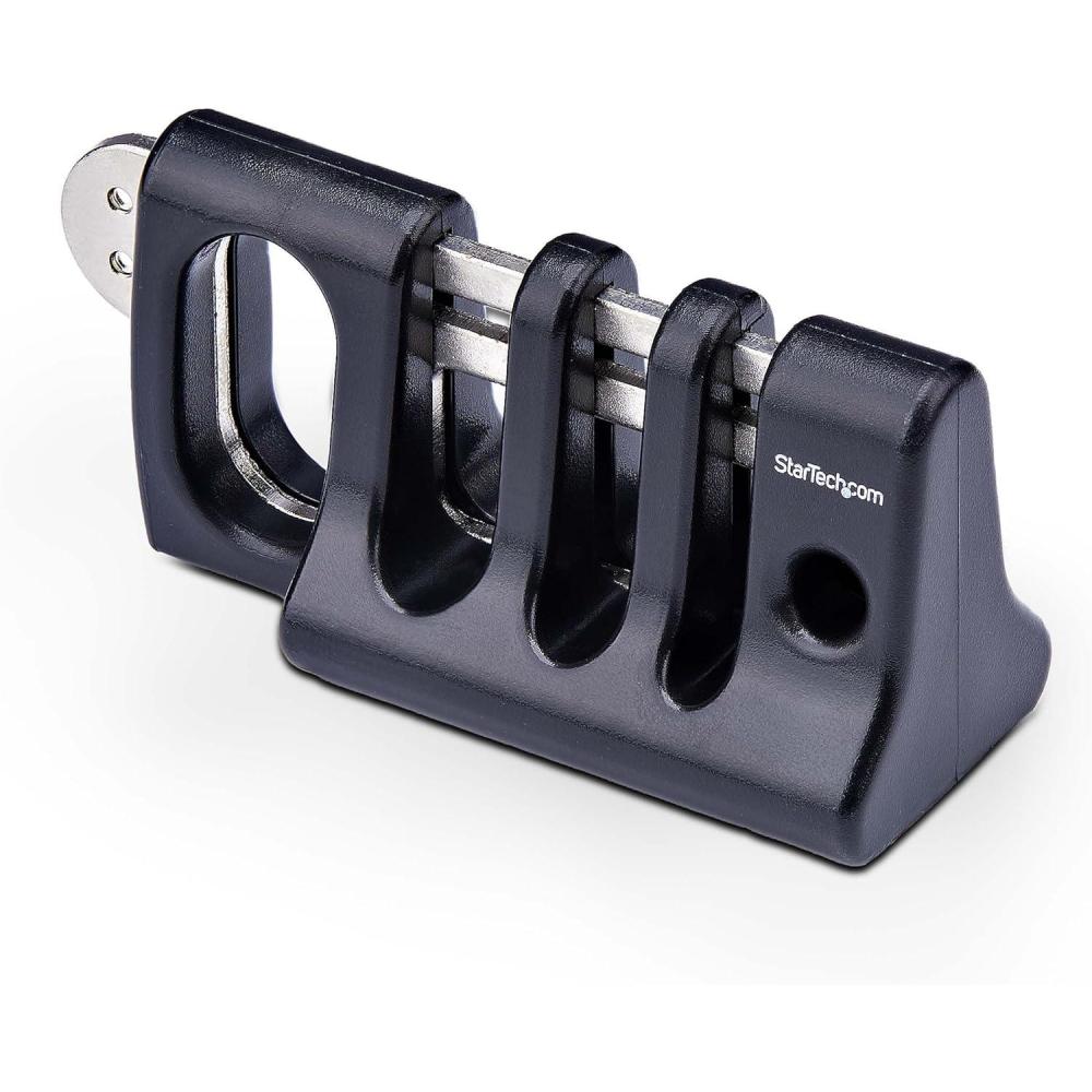 imageStarTechcom Peripheral Cable Anchor Lock Secure KeyboardMouse Cable Trap wMetal Plate Use wLaptop Security Cable