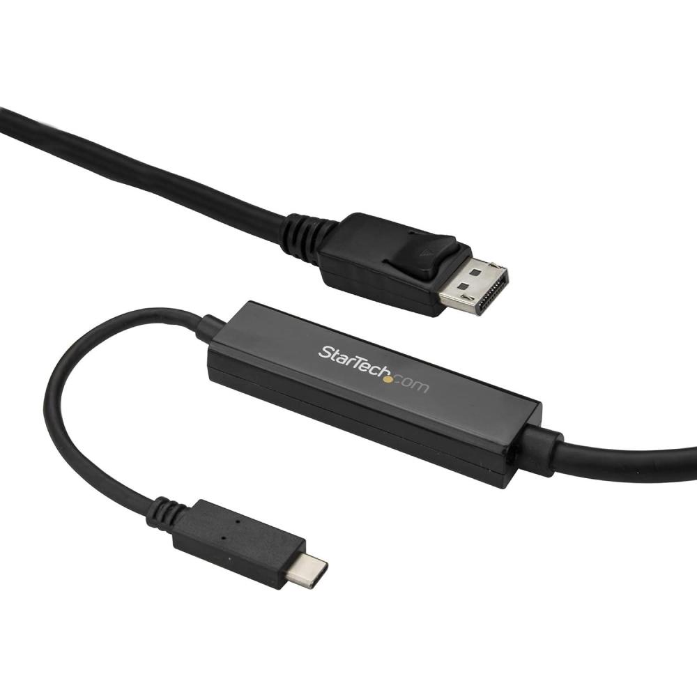 imageStarTechcom USBC to DisplayPort 12 Adapter Cable 6ft 4K 60Hz USB C to DP HBR2 Cable USB TypeC DP Alt Mode to DP Monitor Video Cable Thunderbolt 3 Black CDP2DPMM6BBlack
