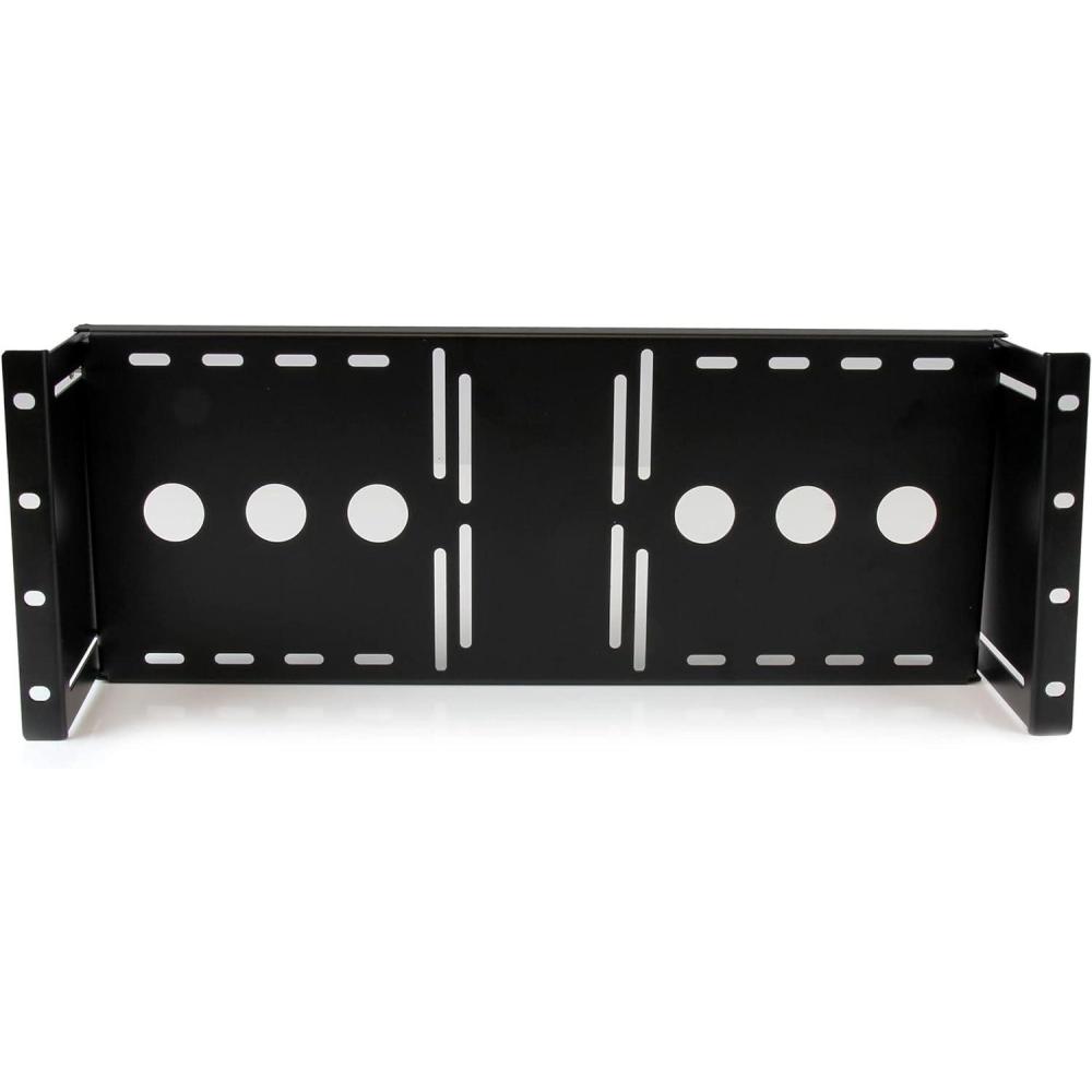 imageStarTechcom Universal 4U VESA LCD Monitor Mount Bracket for 19 Inch Rack or Cabinet TAA Compliant Cold Pressed Steel Bracket RKLCDBKStandard