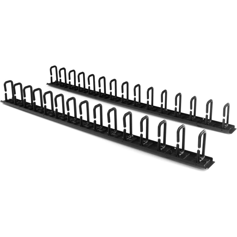 imageStarTechcom Vertical Cable Management for Server Rack Pass Cables DRing Cable Management for Data Centers Cable Management Panel Cable Organizer Brewing BayCMVER40UDWith rings 18 m