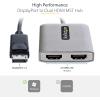 StarTech. com DP to Dual Hdmi MST Hub – Dual Hdmi 4K 60Hz – W128278057 (Dual Hdmi 4K 60Hz – Displayport Multi Monitor Adapter with 1 Ft / 30 cm Cable – DP 1.4 Multi Stream)(2 x HDMI)