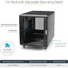 StarTech.com 12U 4-Post Server Rack Cabinet, 19&Prime; Rack Cabinet for IT/Network Equipment, with Adjustable Mounting Rails(12U)