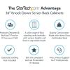 StarTech.com 12U 4-Post Server Rack Cabinet, 19&Prime; Rack Cabinet for IT/Network Equipment, with Adjustable Mounting Rails(22U)