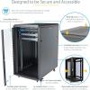 StarTech.com 12U 4-Post Server Rack Cabinet, 19&Prime; Rack Cabinet for IT/Network Equipment, with Adjustable Mounting Rails(22U)