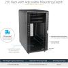 StarTech.com 12U 4-Post Server Rack Cabinet, 19&Prime; Rack Cabinet for IT/Network Equipment, with Adjustable Mounting Rails(33 inches x 23.6 inches x 48.9 inches)