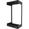 StarTech.com 15U 2-Post Wall Network Rack, 19&Prime; Open Frame Server Rack, Adjustable Depth, Wall Mounted Data Rack for IT/AV – Mounting Nuts and Screws Included (RK15WALLOA)(18U)