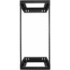 StarTech.com 15U 2-Post Wall Network Rack, 19&Prime; Open Frame Server Rack, Adjustable Depth, Wall Mounted Data Rack for IT/AV – Mounting Nuts and Screws Included (RK15WALLOA)(24HE)