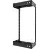 StarTech.com 15U 2-Post Wall Network Rack, 19&Prime; Open Frame Server Rack, Adjustable Depth, Wall Mounted Data Rack for IT/AV – Mounting Nuts and Screws Included (RK15WALLOA)(21U)