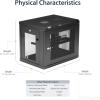 StarTech.com 15U 4 Post Wall Network Cabinet with 1U Shelf, 19&Prime; Wall Server Rack for IT Equipment/Data(Fixed / Max Depth 16&Prime;)