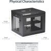 StarTech.com 15U 4 Post Wall Network Cabinet with 1U Shelf, 19&Prime; Wall Server Rack for IT Equipment/Data(Fixed / Max Depth 19&Prime;)