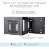 StarTech.com 15U 4 Post Wall Network Cabinet with 1U Shelf, 19&Prime; Wall Server Rack for IT Equipment/Data(Fixed / Max Depth 61 cm)