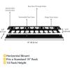 StarTech.com 1U Rack Cable Management Panel Horizontal Cable Trunking with Cover – Server Rack Cable Duct – Rack Cable Organizer/Manager (CMDUCT1UX)(1U)