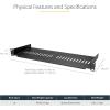 StarTech.com 1U Server Rack Shelf – Universal Ventilated Cantilever Tray for 19&Prime; Cabinet – Max 20kg – Depth 25cm(1U Ventilé)