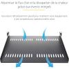 StarTech.com 1U Server Rack Shelf – Universal Ventilated Cantilever Tray for 19&Prime; Cabinet – Max 20kg – Depth 25cm(2-1U Ventilé)