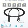 StarTech.com 1m USB-C to Mini DisplayPort Adapter Cable – USB Type-C to Mini DP Adapter – 4K 60Hz – Black – USB 3.1 Type C to mDP Cable (CDP2MDPMM1MB)(1 m (3ft))