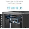 StarTech.com 2U 22&Prime; Server Rack Shelf – Cantilever Rack Mount Shelf – Server Cabinet/Network Rack Shelf – Max 22kg (CABSHELF22V)(180 mm)