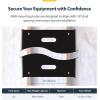 StarTech.com 4U 19&Prime; Hinged Patch Panel Wall Mount Bracket – Wall Rack – Depth 6&Prime; – Wall Mount Equipment Rack – Network Patch Panel – Max 15kg (WALLMOUNTH4)(8U)