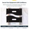 StarTech.com 4U 19&Prime; Hinged Patch Panel Wall Mount Bracket – Wall Rack – Depth 6&Prime; – Wall Mount Equipment Rack – Network Patch Panel – Max 15kg (WALLMOUNTH4)(12U)