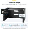 StarTech.com 4U 19&Prime; Hinged Patch Panel Wall Mount Bracket – Wall Rack – Depth 6&Prime; – Wall Mount Equipment Rack – Network Patch Panel – Max 15kg (WALLMOUNTH4)(6U)
