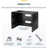 StarTech.com 4U 19&Prime; Hinged Patch Panel Wall Mount Bracket – Wall Rack – Depth 6&Prime; – Wall Mount Equipment Rack – Network Patch Panel – Max 15kg (WALLMOUNTH4)(8U)