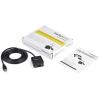 StarTech.com Adaptateur USB vers Série de 3m – COM Rétention, Câble Adaptateur/Convertisseur USB RS232, Vis/Écrous Interchangeables, USB-A vers DB9 RS232, FTDI IC, Protection ESD, Windows/macOS/Linux(115.2 Kbps | 1 Port)