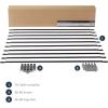 StarTech.com Horizontal Bar for Cable Management with Offset 2&Prime; – Lacing Bar for Server Rack – Pack of 10 (CMLB102)(Straight)