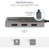 StarTech.com MST USB-C Hub 3 Ports USB C to 3X HDMI Multi-Display Adapter – Triple HDMI Splitter Up to 4K 60Hz with DP 1.4 Alt Mode & DSC – TB3 to HDMI Hub with 30cm Cable (MST14CD123HD)(3 x HDMI)