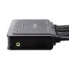 StarTech.com Switch KVM à 2 Ports avec Câble DisplayPort, 4K 60Hz – Commutateur KVM DP avec Câbles Intégrés USB-A/DP/Audio de 1,5m, Alimenté par Bus, Commutation à Distance (C2-DD46-UA2-CBL-KVM)([Sortie] 2 x DP)