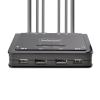 StarTech.com Switch KVM à 2 Ports avec Câble DisplayPort, 4K 60Hz – Commutateur KVM DP avec Câbles Intégrés USB-A/DP/Audio de 1,5m, Alimenté par Bus, Commutation à Distance (C2-DD46-UA2-CBL-KVM)([Sortie] 2 x DP)