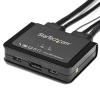 StarTech.com Switch KVM à 2 Ports avec Câble DisplayPort, 4K 60Hz – Commutateur KVM DP avec Câbles Intégrés USB-A/DP/Audio de 1,5m, Alimenté par Bus, Commutation à Distance (C2-DD46-UA2-CBL-KVM)([Sortie] 1 x DP)