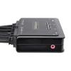 StarTech.com Switch KVM à 2 Ports avec Câble DisplayPort, 4K 60Hz – Commutateur KVM DP avec Câbles Intégrés USB-A/DP/Audio de 1,5m, Alimenté par Bus, Commutation à Distance (C2-DD46-UA2-CBL-KVM)([Sortie] 2 x DP)