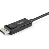 StarTech.com USB C to DisplayPort 1.2 Cable 4K 60Hz 2m Dual Directional DP to USB-C or USB-C to DP Video Adapter Cable Reversible HBR2/HDR Cable for USB Type C/TB3 Monitor (CDP2DP2MBD)(4K)