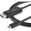 StarTech.com USB C to DisplayPort 1.2 Cable 4K 60Hz 2m Dual Directional DP to USB-C or USB-C to DP Video Adapter Cable Reversible HBR2/HDR Cable for USB Type C/TB3 Monitor (CDP2DP2MBD)(4K)