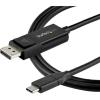 StarTech.com USB C to DisplayPort 1.2 Cable 4K 60Hz 2m Dual Directional DP to USB-C or USB-C to DP Video Adapter Cable Reversible HBR2/HDR Cable for USB Type C/TB3 Monitor (CDP2DP2MBD)(8K)