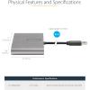 StarTech.com USB C to Quad HDMI Adapter, USB-C to 4x HDMI for Windows (No support for macOS/ChromeOS/Linux)(USB-A)