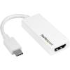 StarTech.com USB Type-C to HDMI Adapter 4K 60Hz with HDR Thunderbolt 3 Compatible DP 1.4 HDMI 2.0b (CDP2HD4K60H)(white)