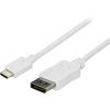 StarTech.com USB-C to DisplayPort 1.2 Adapter Cable 6ft 4K 60Hz USB C to DP HBR2 Cable USB Type-C DP Alt Mode to DP Monitor Video Cable Thunderbolt 3 Black (CDP2DPMM6B)(white)